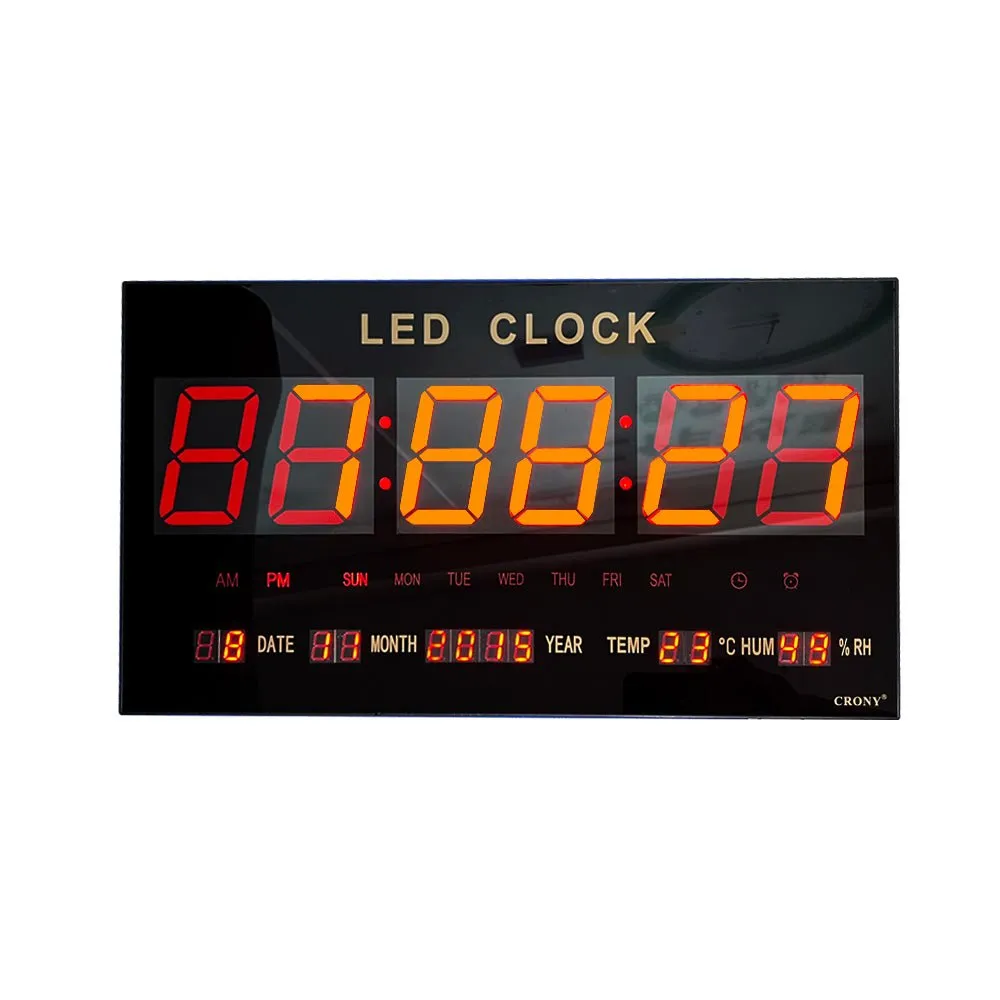 Crony 5828 LED Clock Digital LED Clock Wall Clock Office Clock