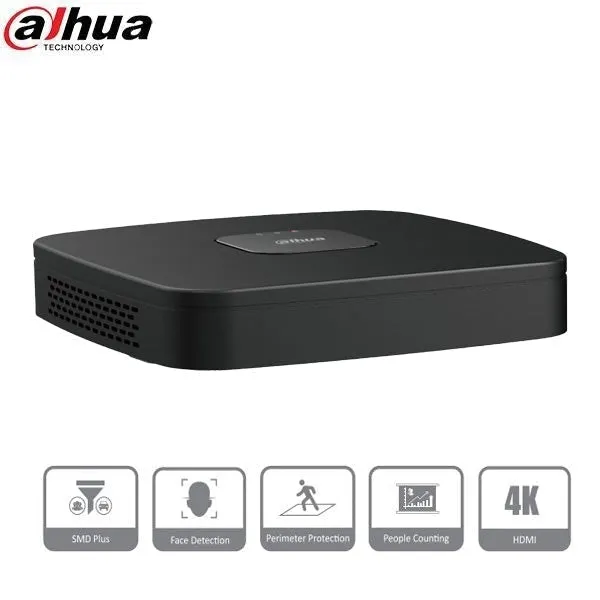 Dahua / 4 Channel / 8MP / 4K NVR / 1 SATA / 6TB HDD / DH-N41C1P6