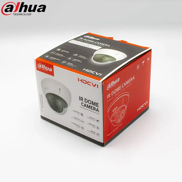 Dahua / HDCVI / 2MP / Dome Camera / Fixed / 2.8mm Lens / Outdoor / WDR / IP67 / IK10 / 30m IR / Starlight / 5 Year Warranty / DH-A21CL02