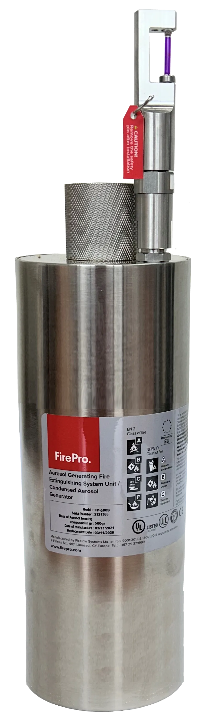 Dangerous Goods Fire Suppression System - Monitored - Large