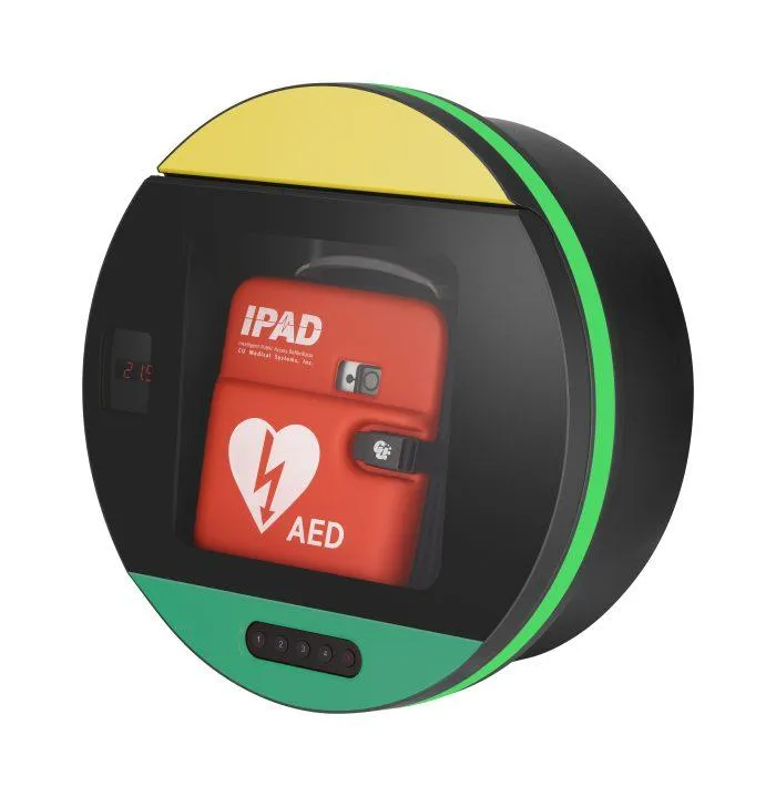 DefibSafe 3 External AED Cabinet | Lockable & Unlocked
