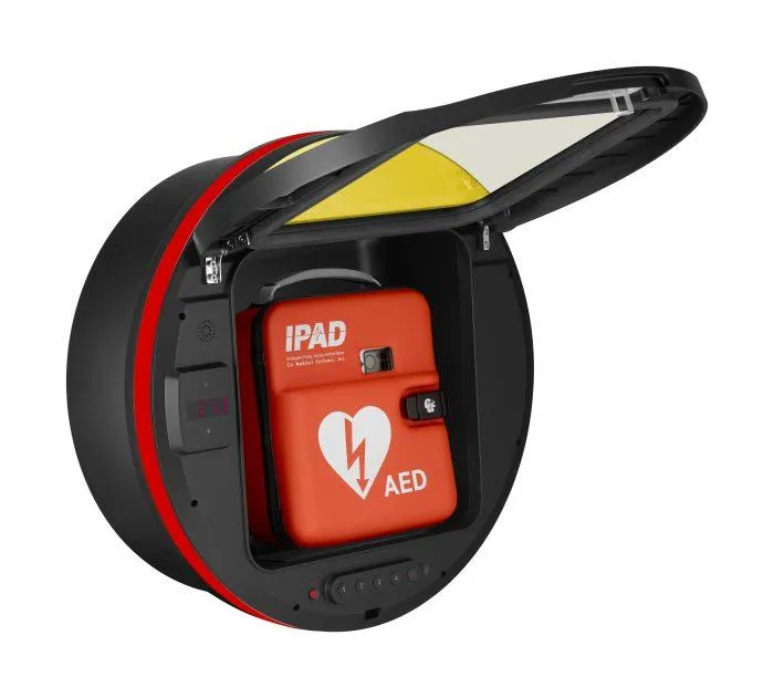 DefibSafe 3 External AED Cabinet | Lockable & Unlocked