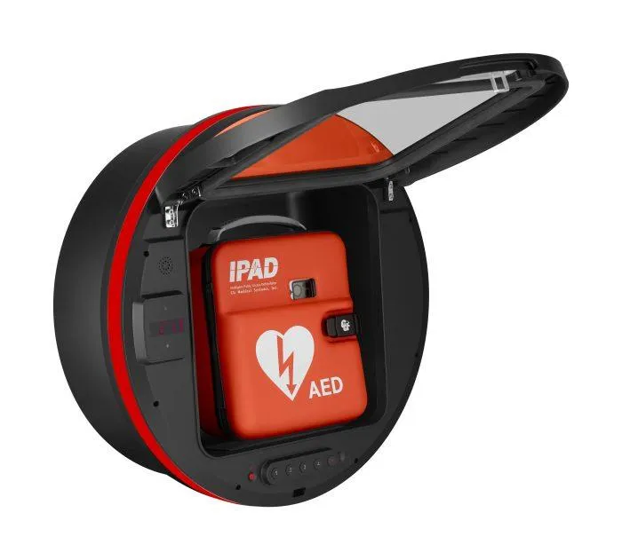 DefibSafe 3 External AED Cabinet | Lockable & Unlocked