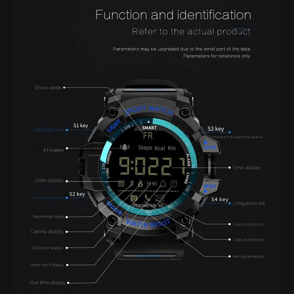 Digital Clock Pedometer Sport Smart Watch
