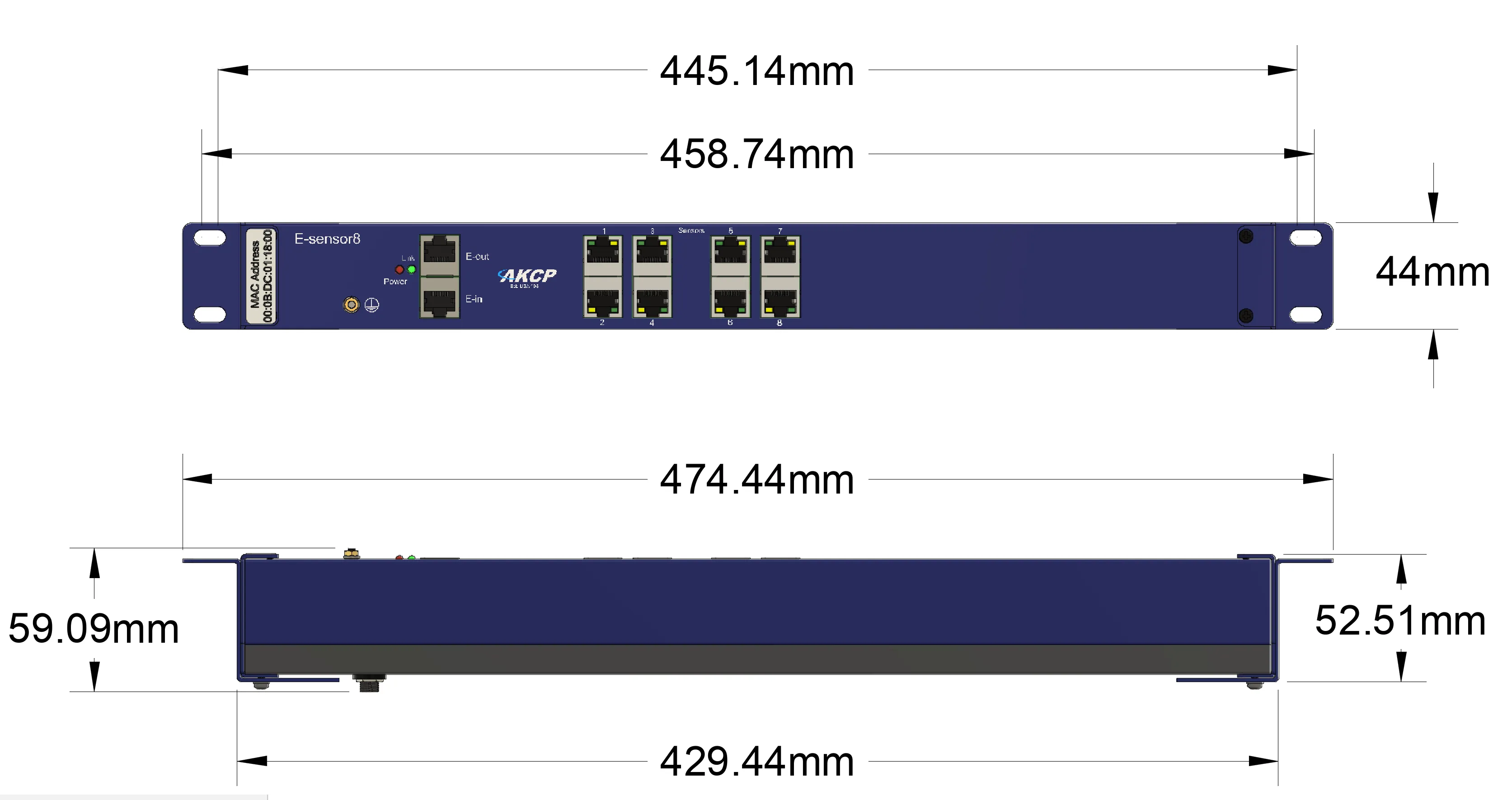E-sensor8 - 8 Port Sensor Expansion Unit