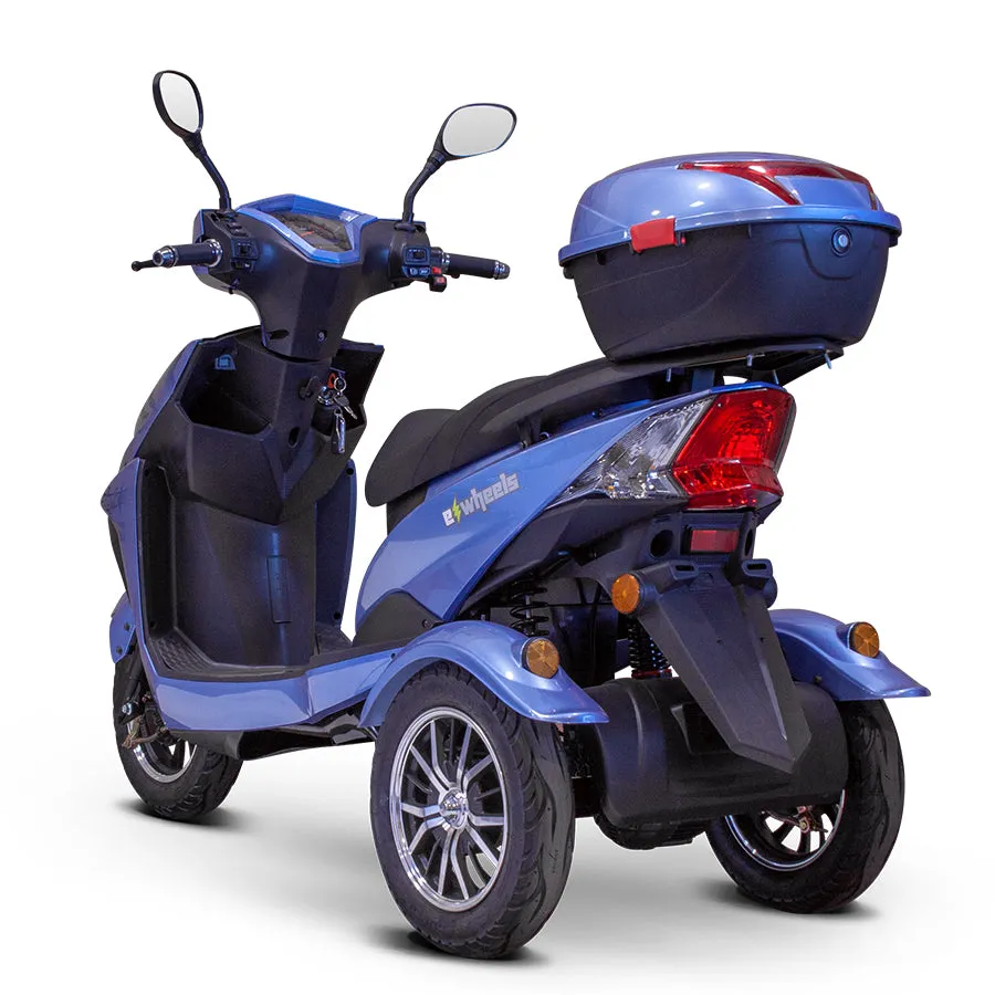 E-Wheels EW-10 Euro Style - 3-Wheel Moped Electric Mobility Scooter - Top Speed 15mph - 500W