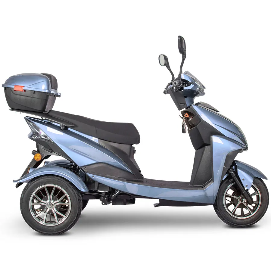 E-Wheels EW-10 Euro Style - 3-Wheel Moped Electric Mobility Scooter - Top Speed 15mph - 500W