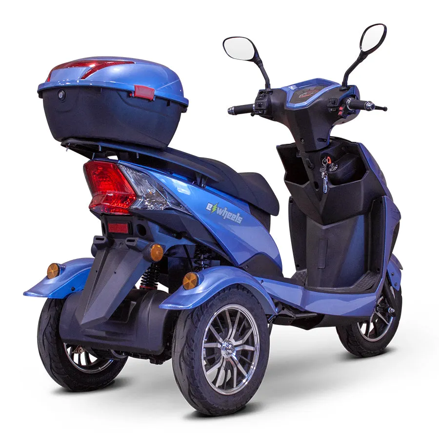 E-Wheels EW-10 Euro Style - 3-Wheel Moped Electric Mobility Scooter - Top Speed 15mph - 500W