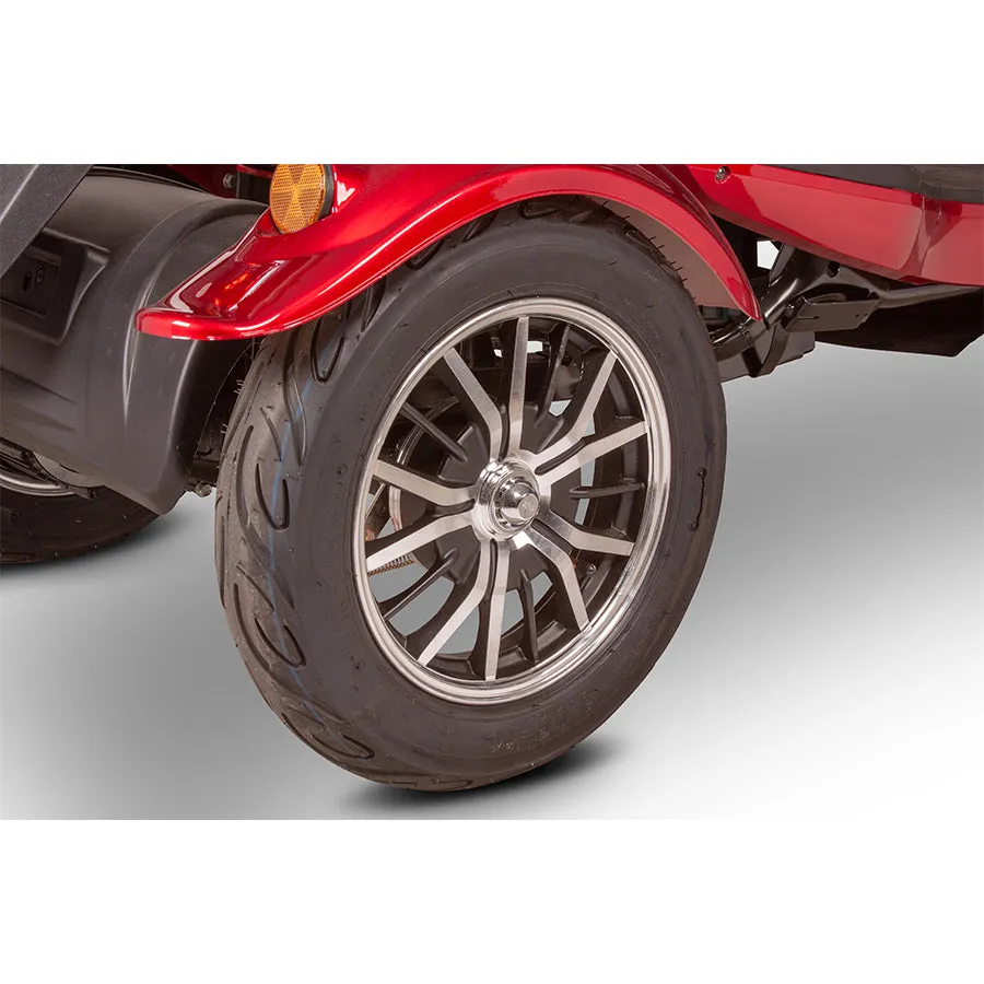E-Wheels EW-10 Euro Style - 3-Wheel Moped Electric Mobility Scooter - Top Speed 15mph - 500W