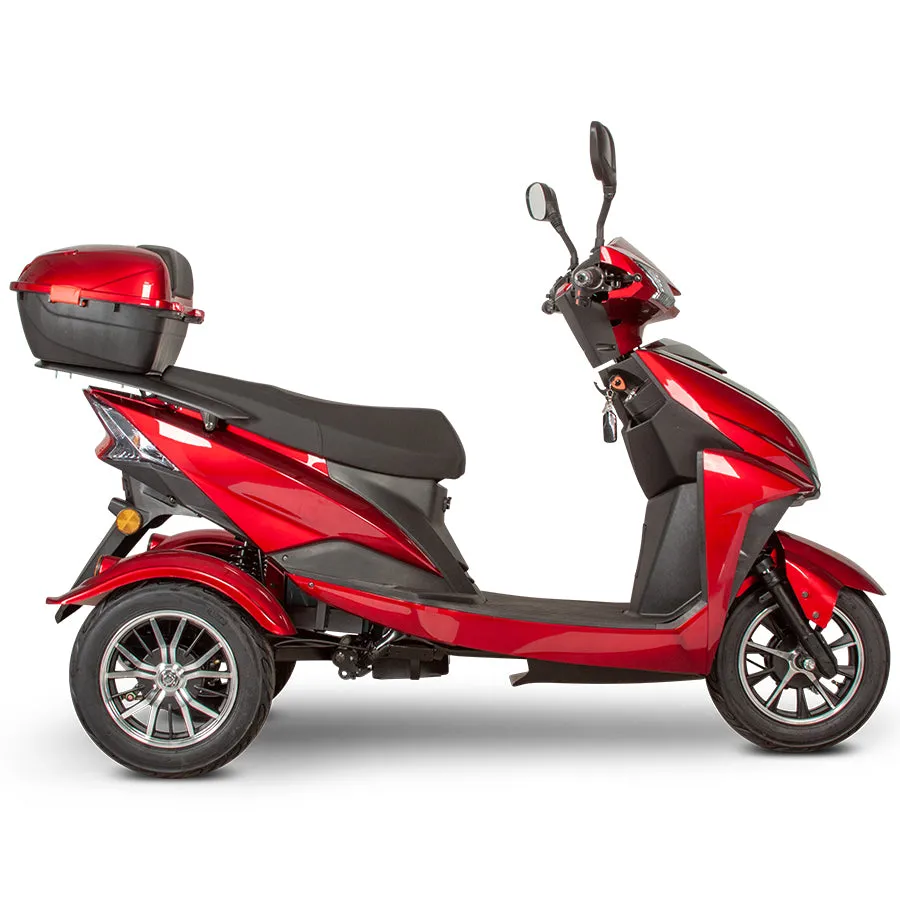 E-Wheels EW-10 Euro Style - 3-Wheel Moped Electric Mobility Scooter - Top Speed 15mph - 500W