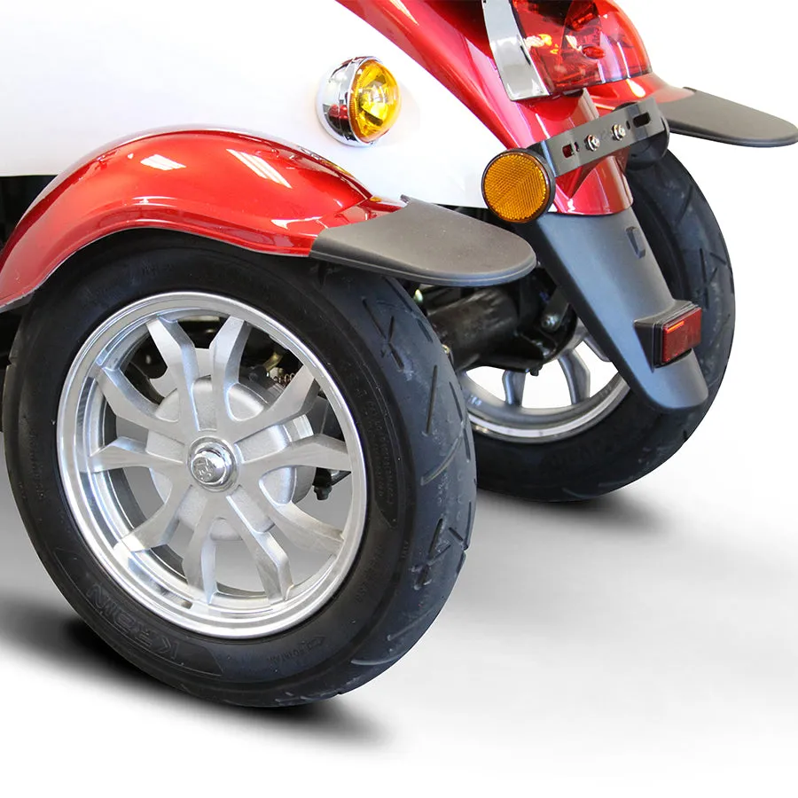 E-Wheels EW-11 Sport Euro Style - 3-Wheel Moped Electric Mobility Scooter - Top Speed 12mph - 500W