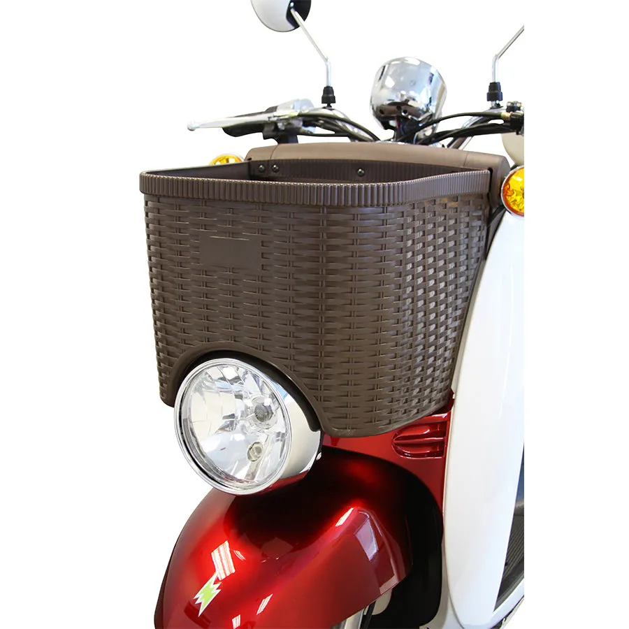 E-Wheels EW-11 Sport Euro Style - 3-Wheel Moped Electric Mobility Scooter - Top Speed 12mph - 500W