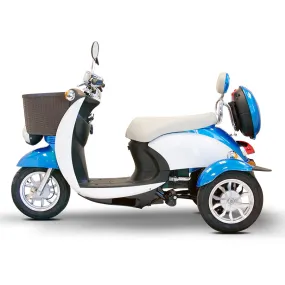 E-Wheels EW-11 Sport Euro Style - 3-Wheel Moped Electric Mobility Scooter - Top Speed 12mph - 500W