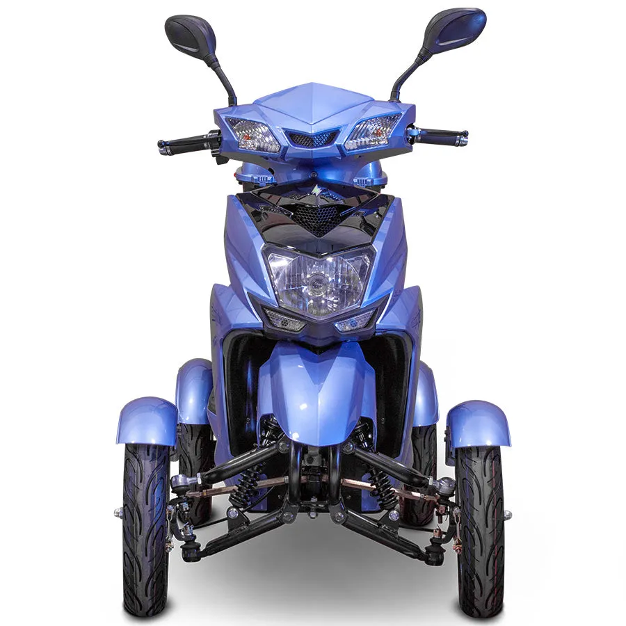 E-Wheels EW-14 Euro Style - 4-Wheel Moped Electric Mobility Scooter - Top Speed 15mph - 500W