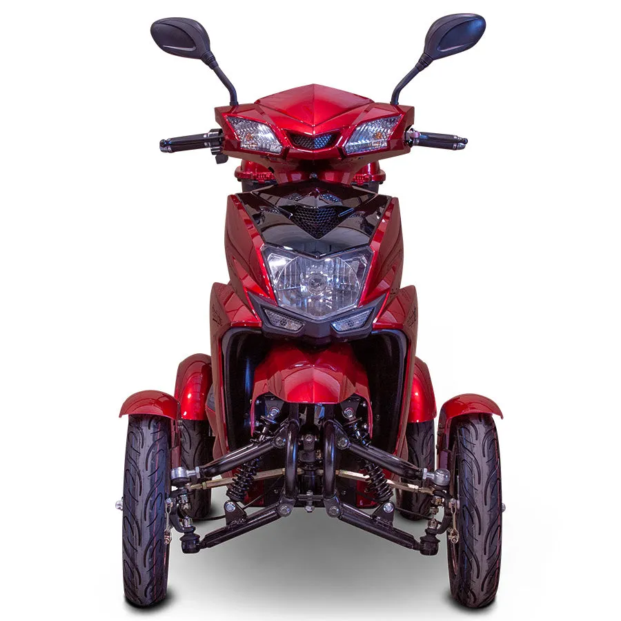 E-Wheels EW-14 Euro Style - 4-Wheel Moped Electric Mobility Scooter - Top Speed 15mph - 500W