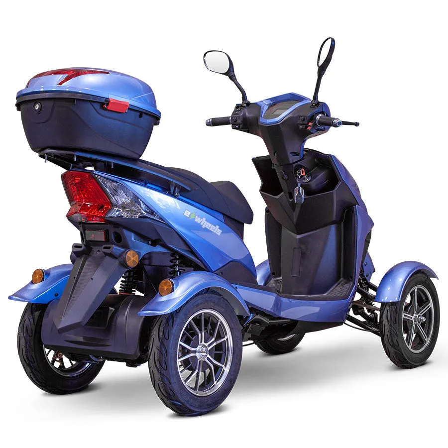 E-Wheels EW-14 Euro Style - 4-Wheel Moped Electric Mobility Scooter - Top Speed 15mph - 500W