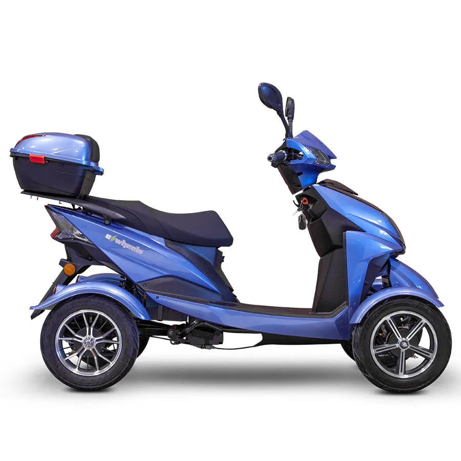 E-Wheels EW-14 Euro Style - 4-Wheel Moped Electric Mobility Scooter - Top Speed 15mph - 500W