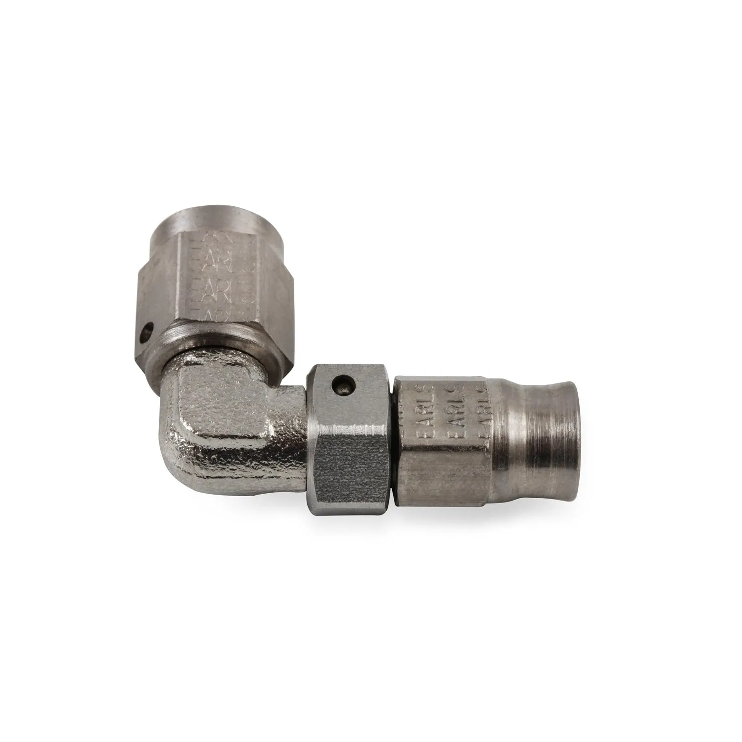 Earl's Speed-Seal Steel Adjustable Low-Profile 90 Hose End -03 AN