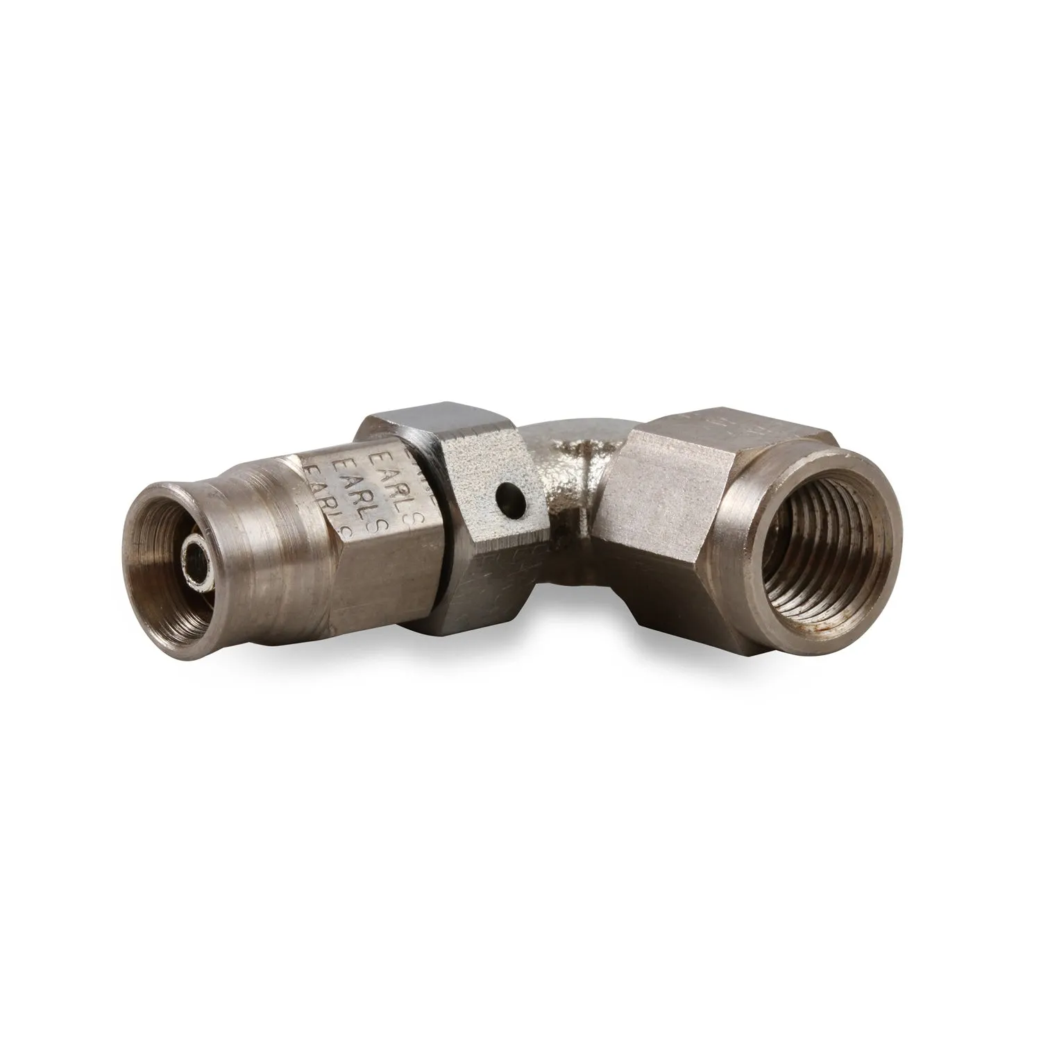 Earl's Speed-Seal Steel Adjustable Low-Profile 90 Hose End -03 AN