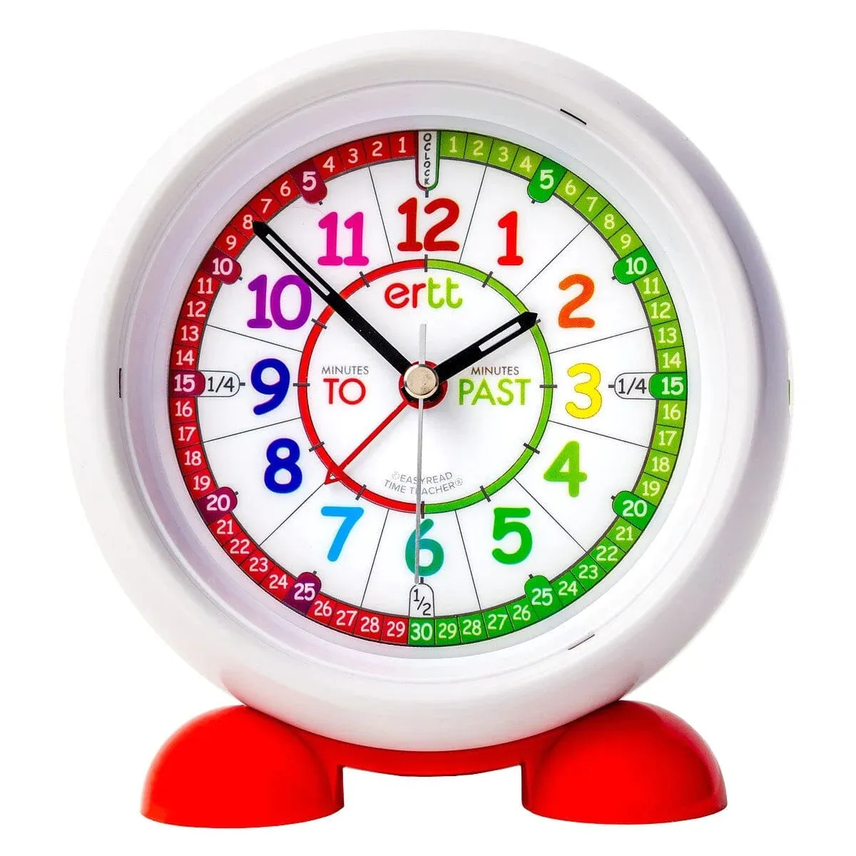 EasyRead Time Teacher Alarm Kids Clock Red and Green 24 hour Face by ertt 4yrs 