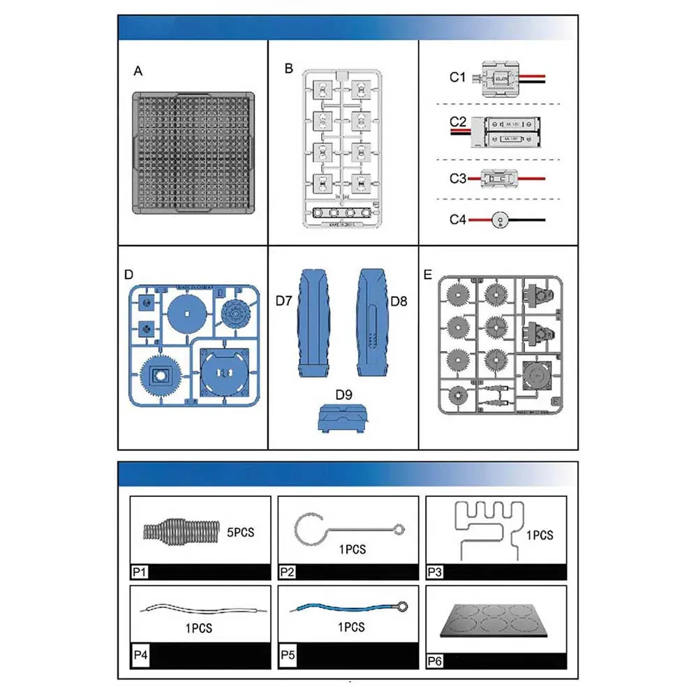 Electric Maze Experiment STEAM DIY Circuits and Machinery Kit 46 Pcs