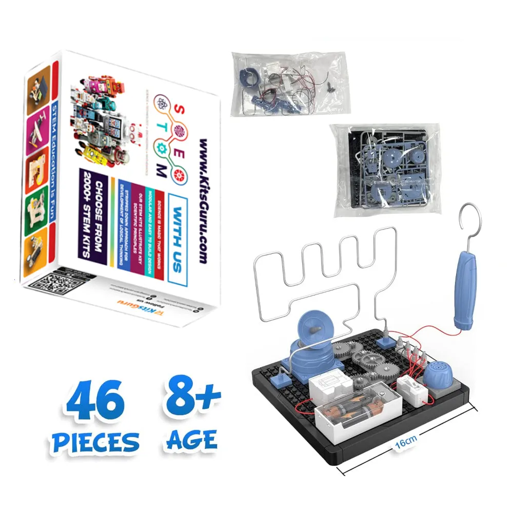 Electric Maze Experiment STEAM DIY Circuits and Machinery Kit 46 Pcs