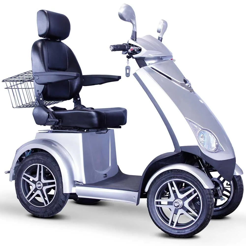 EWheels EW-72 Heavy Duty 4 Wheel Mobility Scooter with Full Suspension