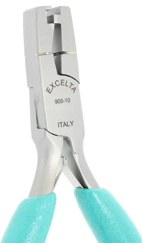 Excelta 900-10 Component Lead Forming Head Shear Carbon Steel Cutter with Long Cushion Grip Handles, 5.50" OAL