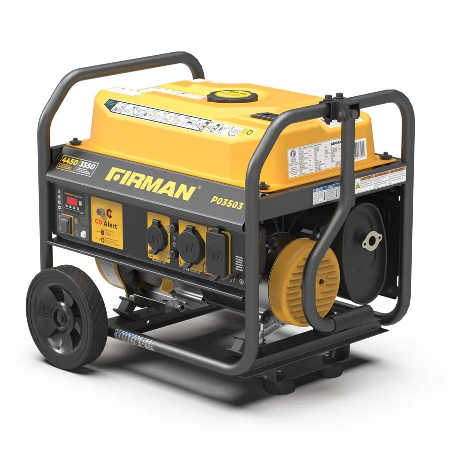 Firman P03503 Gasoline 4450W Portable Generator | Recoil Start 120V With CO Alert
