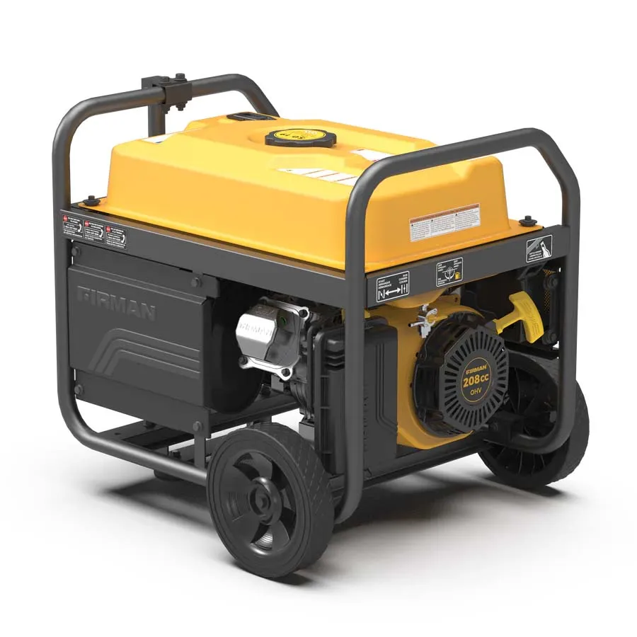 Firman P03503 Gasoline 4450W Portable Generator | Recoil Start 120V With CO Alert