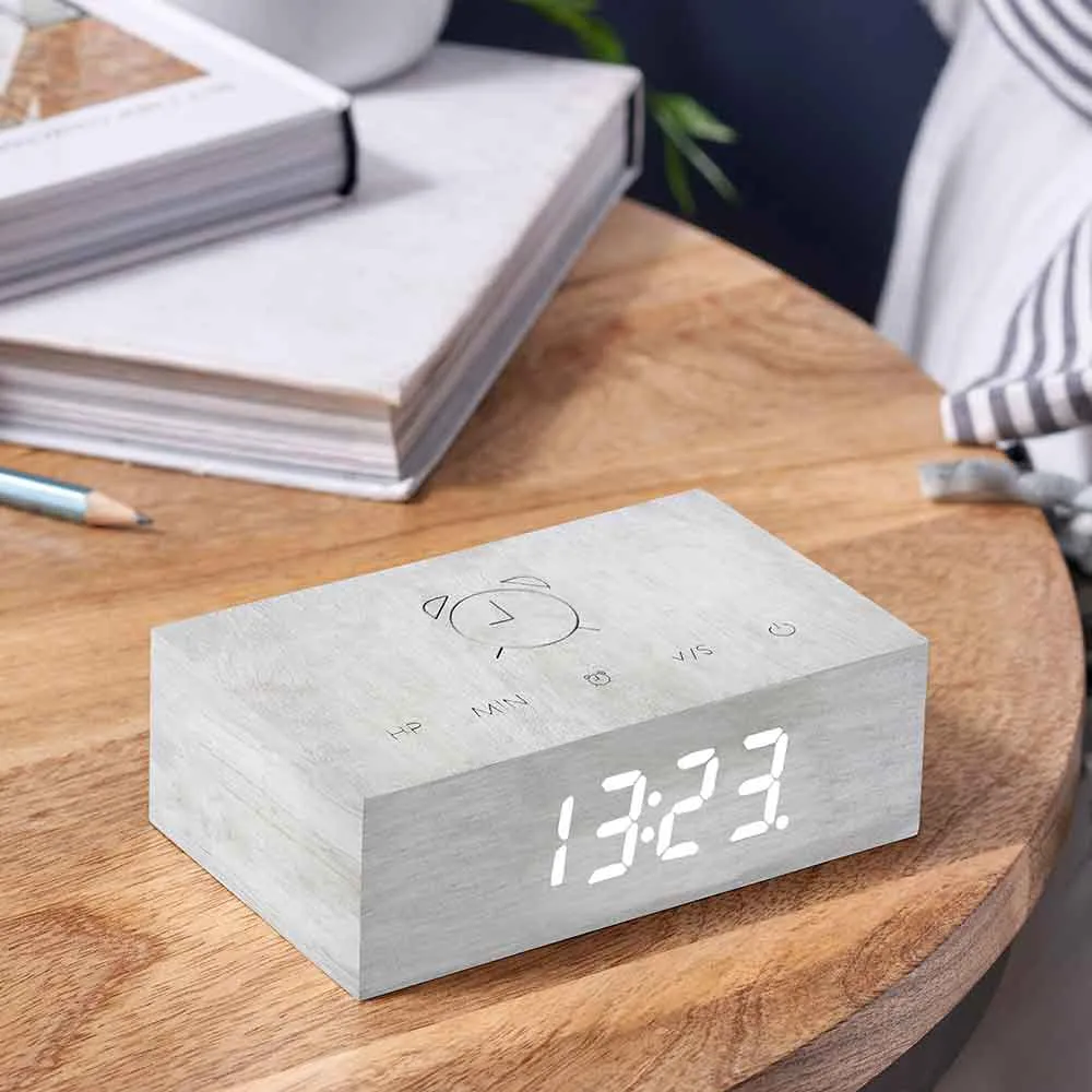 Flip Click Clock Alarm Available in Six Colours by Gingko