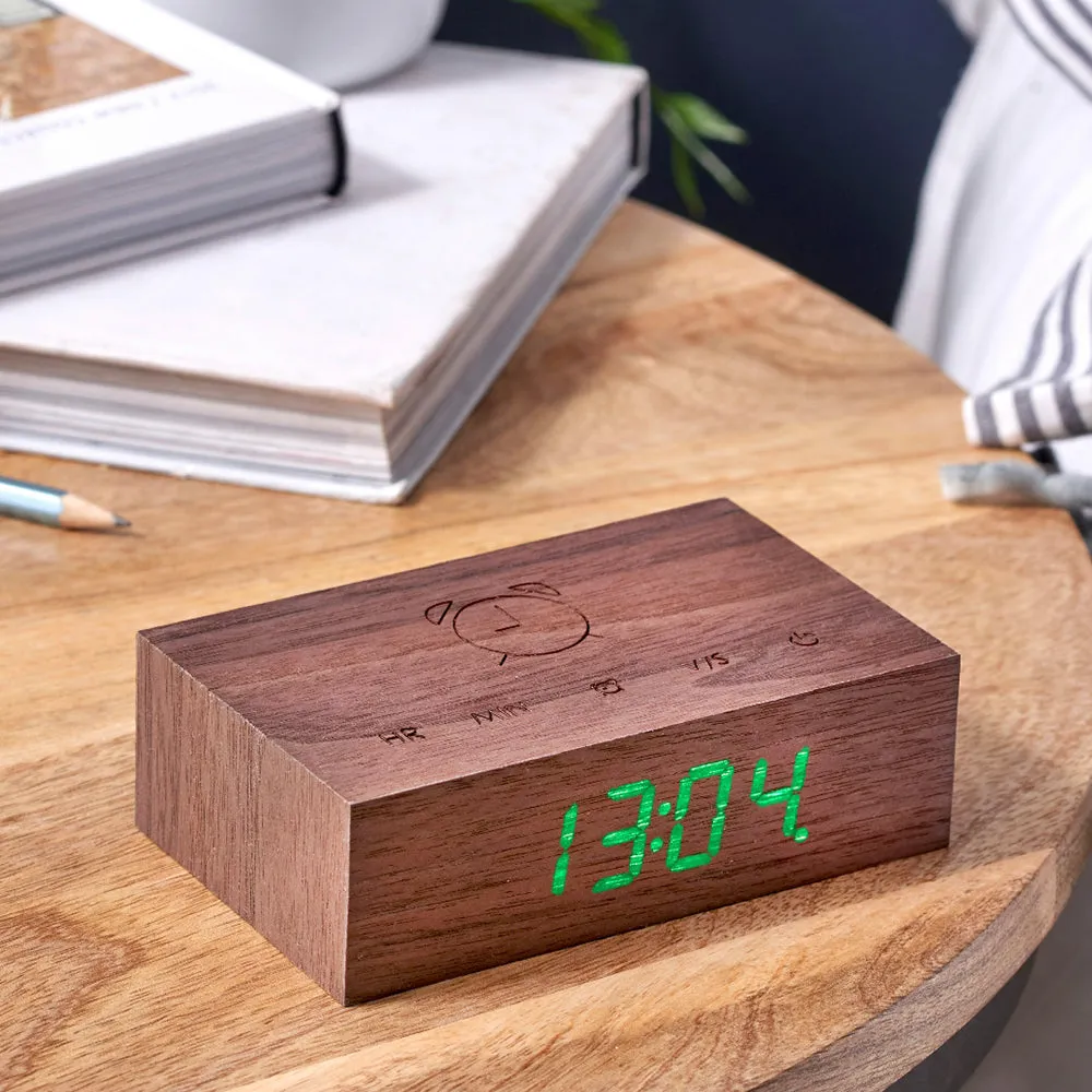 Flip Click Clock Alarm Available in Six Colours by Gingko