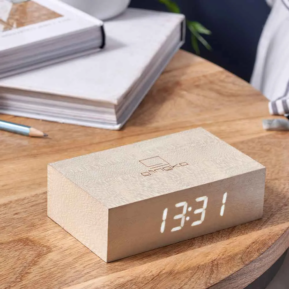 Flip Click Clock Alarm Available in Six Colours by Gingko