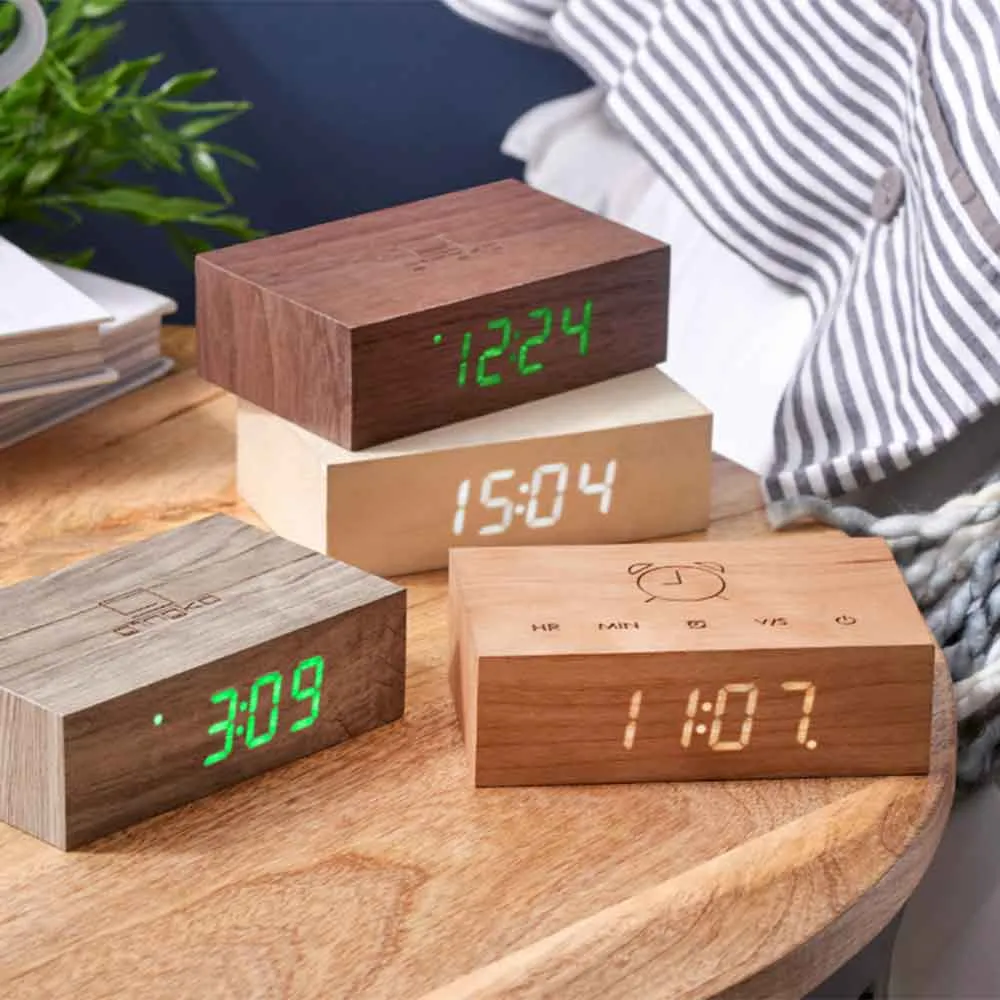 Flip Click Clock Alarm Available in Six Colours by Gingko