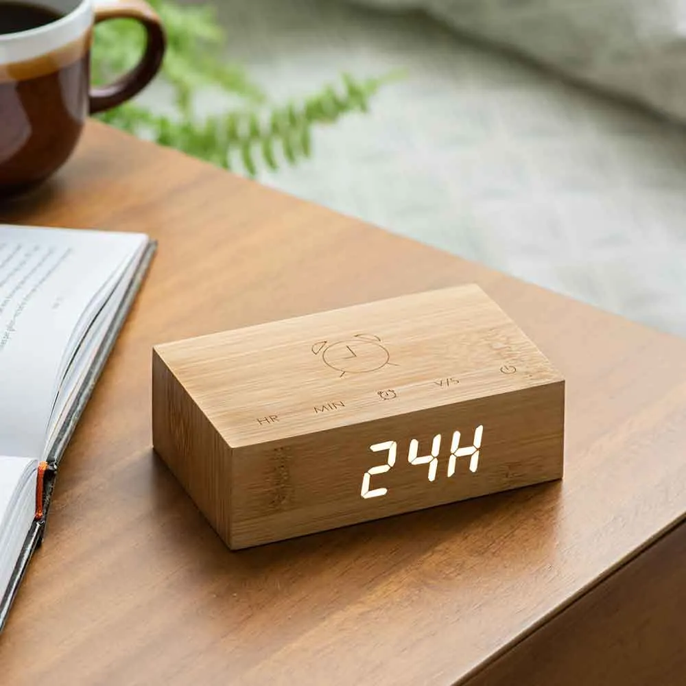 Flip Click Clock Alarm Available in Six Colours by Gingko