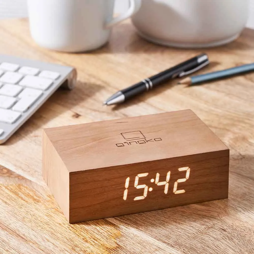 Flip Click Clock Alarm Available in Six Colours by Gingko