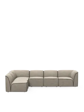 Flora Sectional 2 -  Natural Boucle
