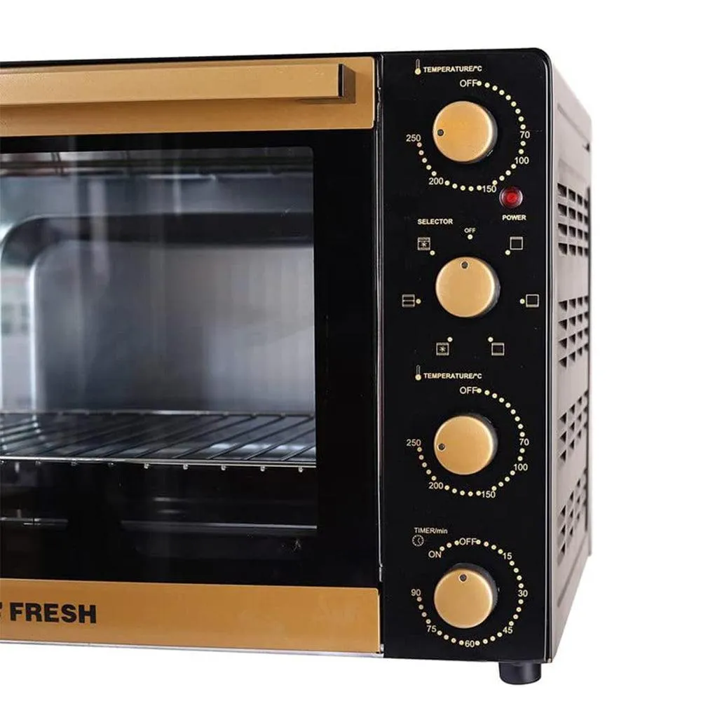 Fresh Electric Oven With Grill Illusion FR-65 65L 2200W - Gold