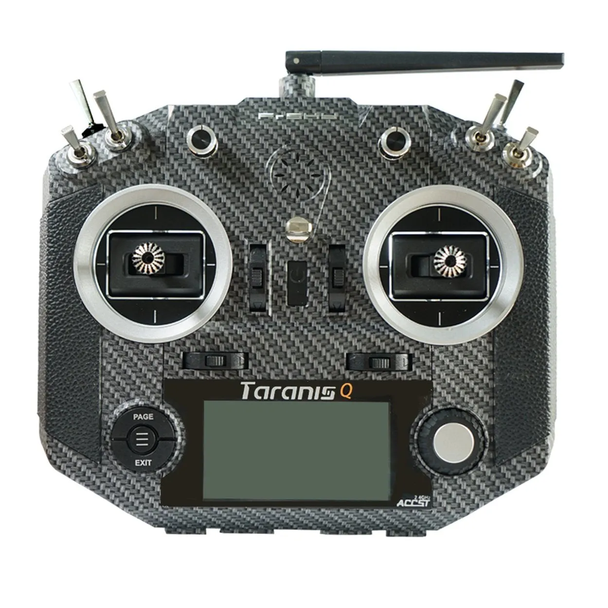 FrSky RC Taranis Q X7S 16-ch Transmitter, Carbon Fiber, 03017019