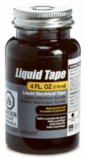 Gardner Bender LTB-400 4 oz Container of Black Waterproof Liquid Electrical Tape