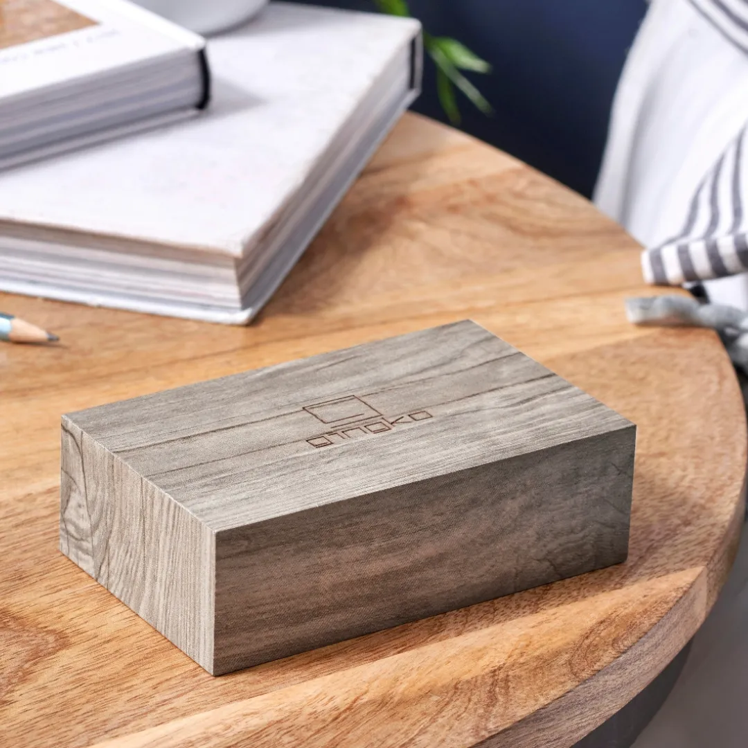 Gingko Design Flip Click Clock Ash
