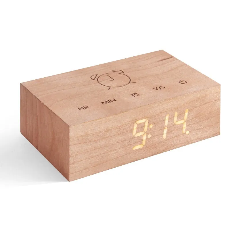 Gingko Design Flip Click Clock Cherry
