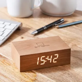 Gingko Design Flip Click Clock Cherry