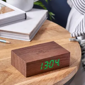 Gingko Design Flip Click Clock Walnut