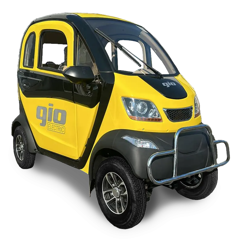 GIO GOLF ENCLOSED MOBILITY SCOOTER - YELLOW & BLACK