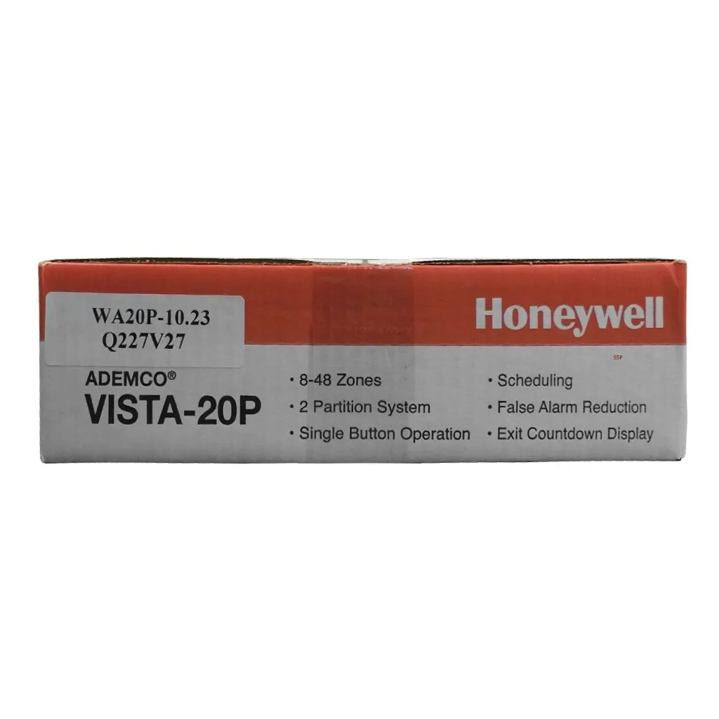 Honeywell Ademco Vista 20P control board with cabinet and transformer