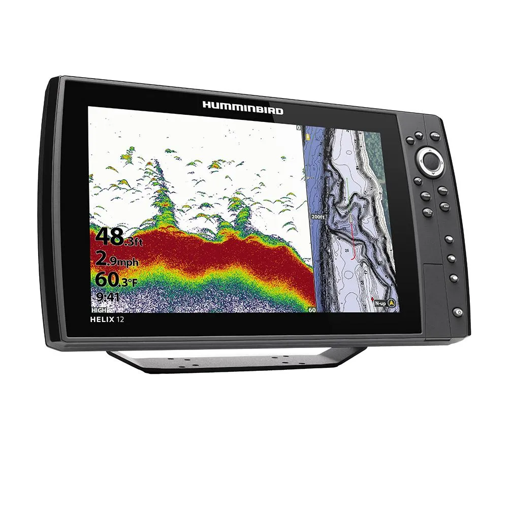 Humminbird HELIX 12 CHIRP Fishfinder/GPS Combo G3N w/Transom Mount Transducer [410900-1]