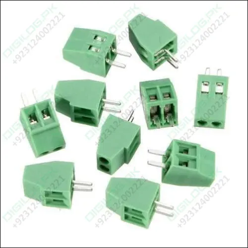 Kf 128 2p 5mm Pitch 2 Pin Pcb Screw Terminal Block Connector - Digilog Pakistan