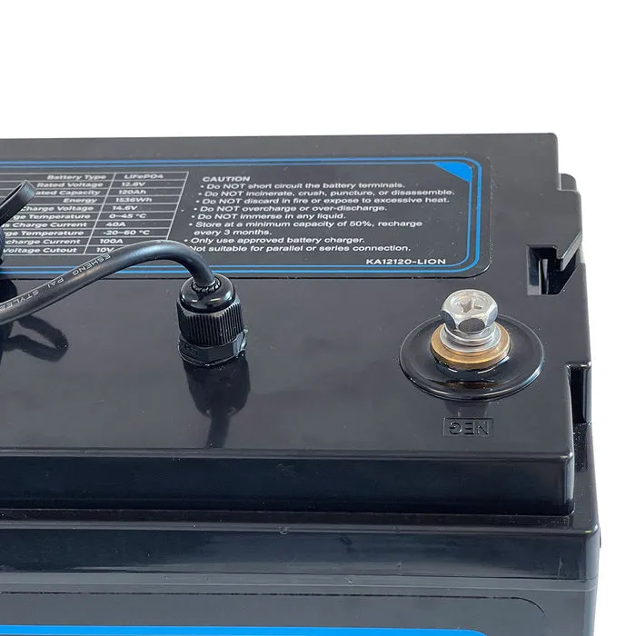 KickAss 12V 120AH LiFePO4 Lithium Battery