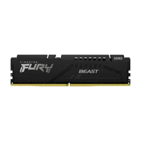 Kingston Fury Beast RAM, 16 GB DDR5 (1x16 GB), 5600 MHz, CL40, KF556C40BB-16, black